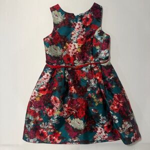Floral Sleeveless Kids Dress